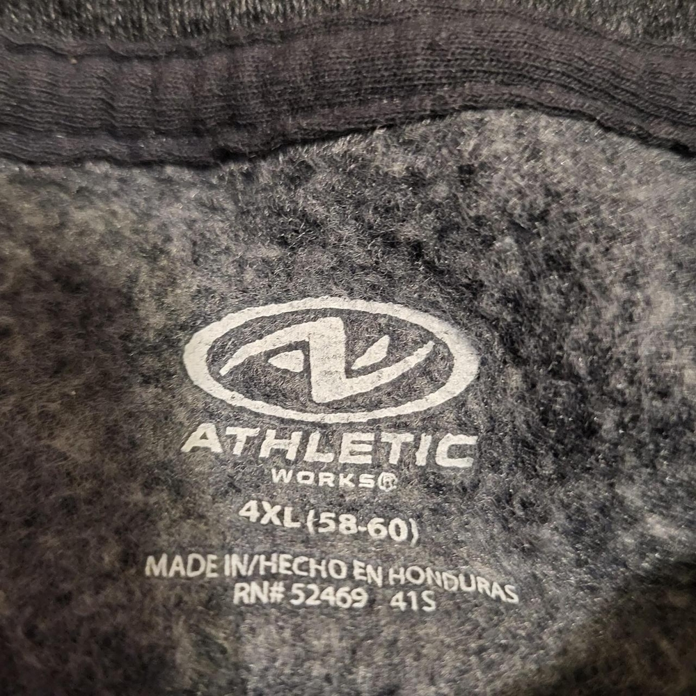 Athletic Works Men's Charcoal Crewneck Sweater - Picture 7 of 8